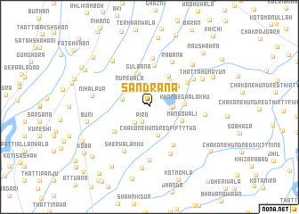 map of Sandrāna