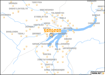 map of Sandrān