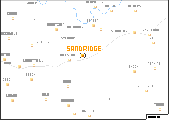 map of Sand Ridge