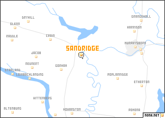 map of Sand Ridge