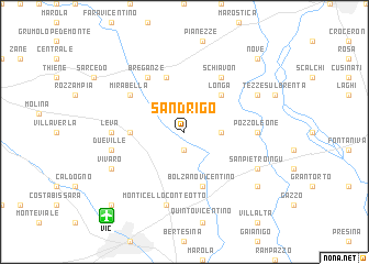 map of Sandrigo