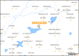 map of Sandsebo