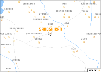 map of Sand Shīrān