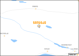 map of Sandsjö