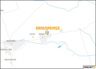 map of Sand Springs