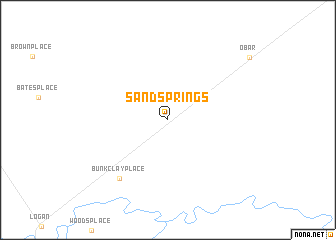 map of Sand Springs