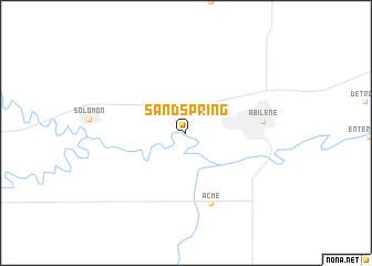 map of Sand Spring