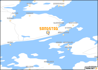 map of Sandstad