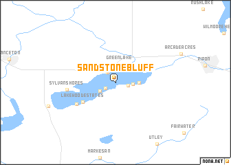 map of Sandstone Bluff