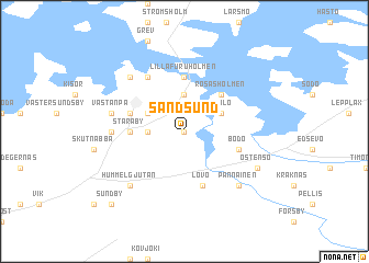 map of Sandsund