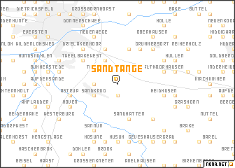 map of Sandtange