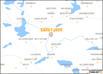 map of Sandtjärn