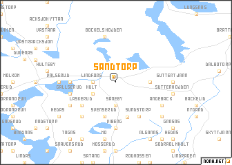 map of Sandtorp