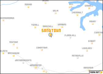 map of Sandtown