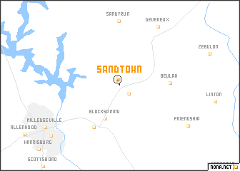 map of Sandtown