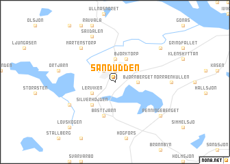 map of Sandudden