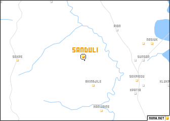 map of Sanduli