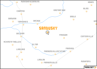 map of Sandusky