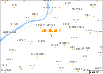 map of Sandusky