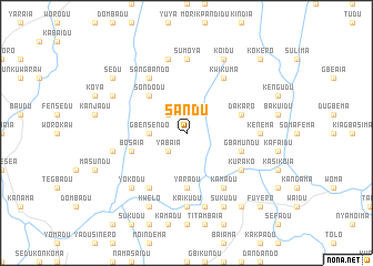 map of Sandu