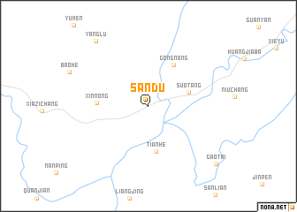 map of Sandu