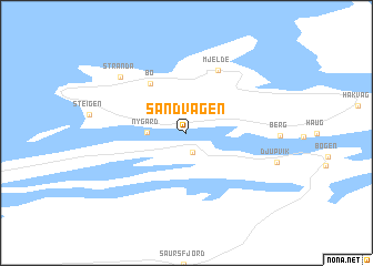 map of Sandvågen