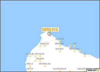 map of Sandvig