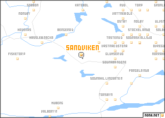 map of Sandviken