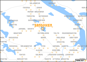 map of Sandviken