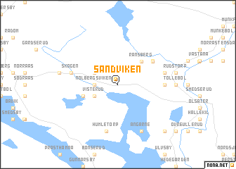 map of Sandviken