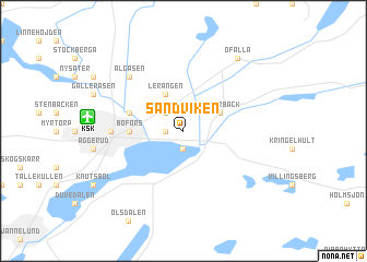 map of Sandviken