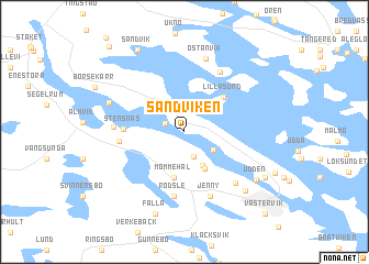 map of Sandviken