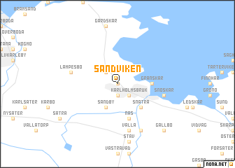 map of Sandviken