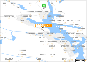 map of Sandviken