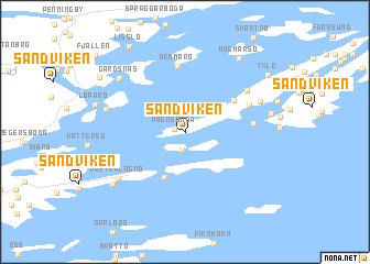 map of Sandviken
