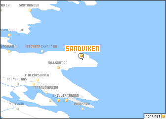 map of Sandviken