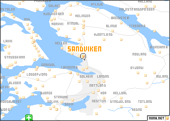 Sandviken (Norway) map - nona.net