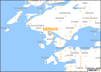 map of Sandvik