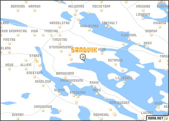 map of Sandvik