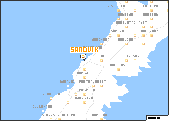 map of Sandvik