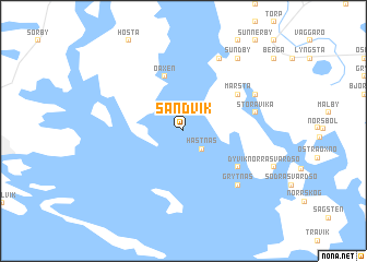 map of Sandvik