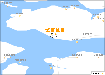 map of Sandvik