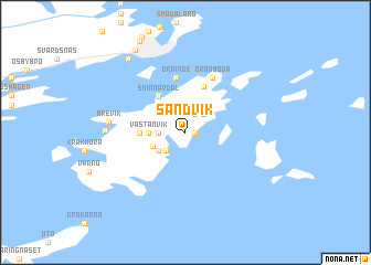 map of Sandvik