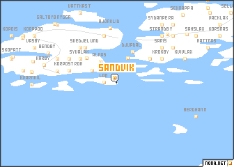 map of Sandvik