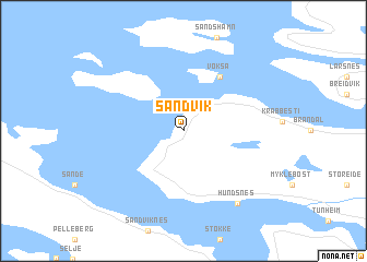 map of Sandvik