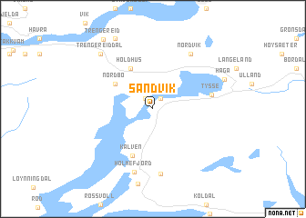 map of Sandvik