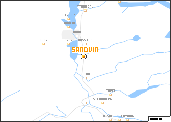 map of Sandvin