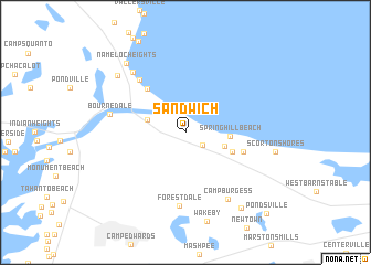 map of Sandwich