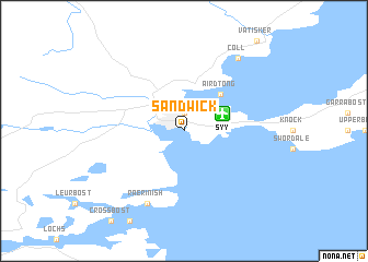 map of Sandwick