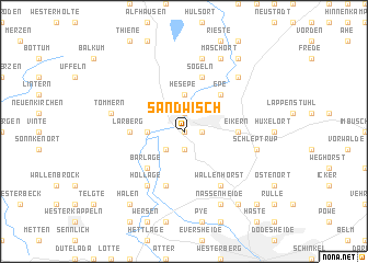 map of Sandwisch